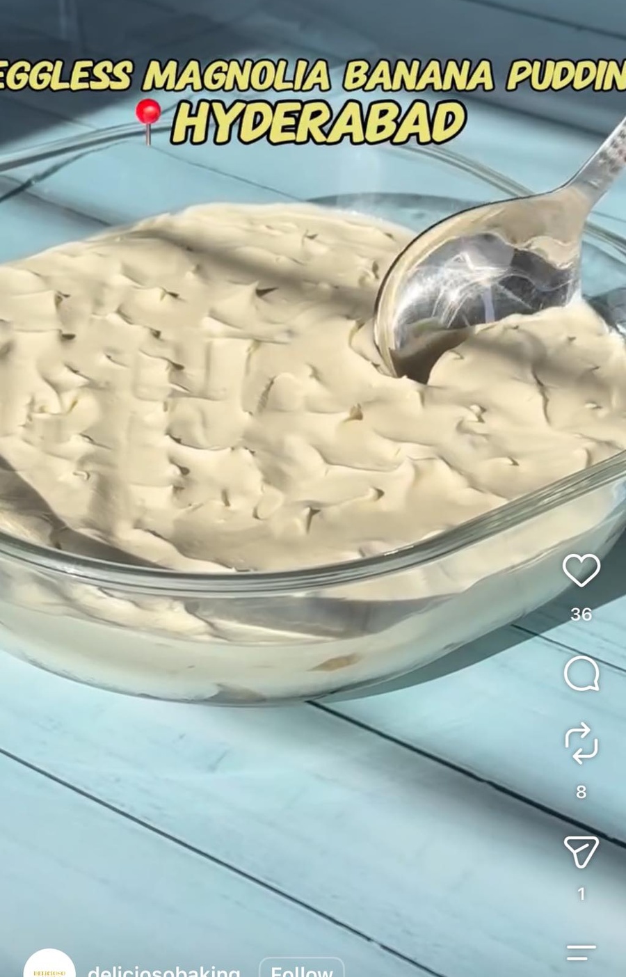 EGGLESS BANANA PUDDING HYDERABAD