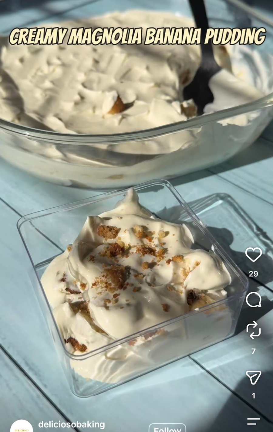 CREAMY BANANA PUDDING
